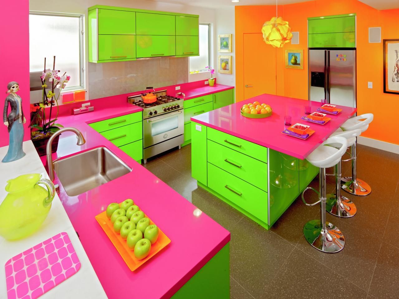 Le Jardin Du Pic Vert Charmant 30 Colorful Kitchen Design Ideas From