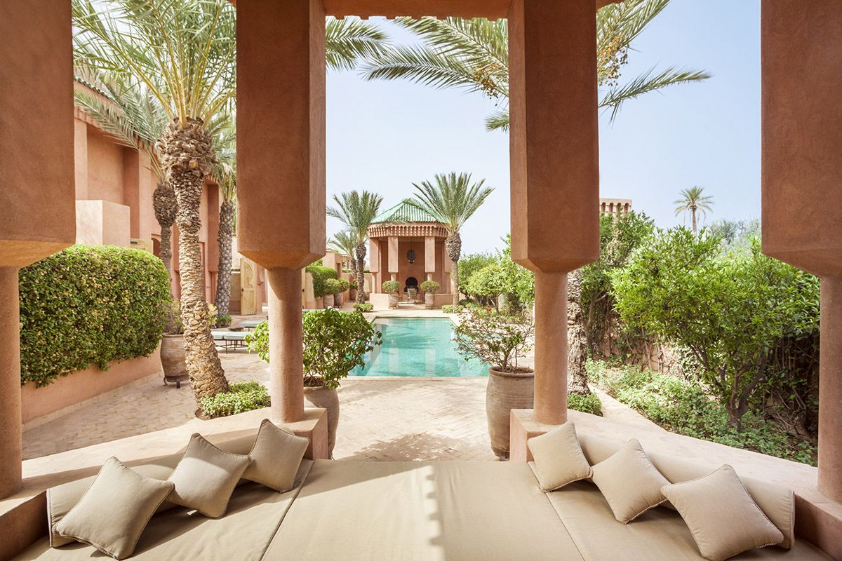 Le Jardin Marrakech Inspirant Outdoor Living area Of Al Hamra Maison In Amanjena Resort