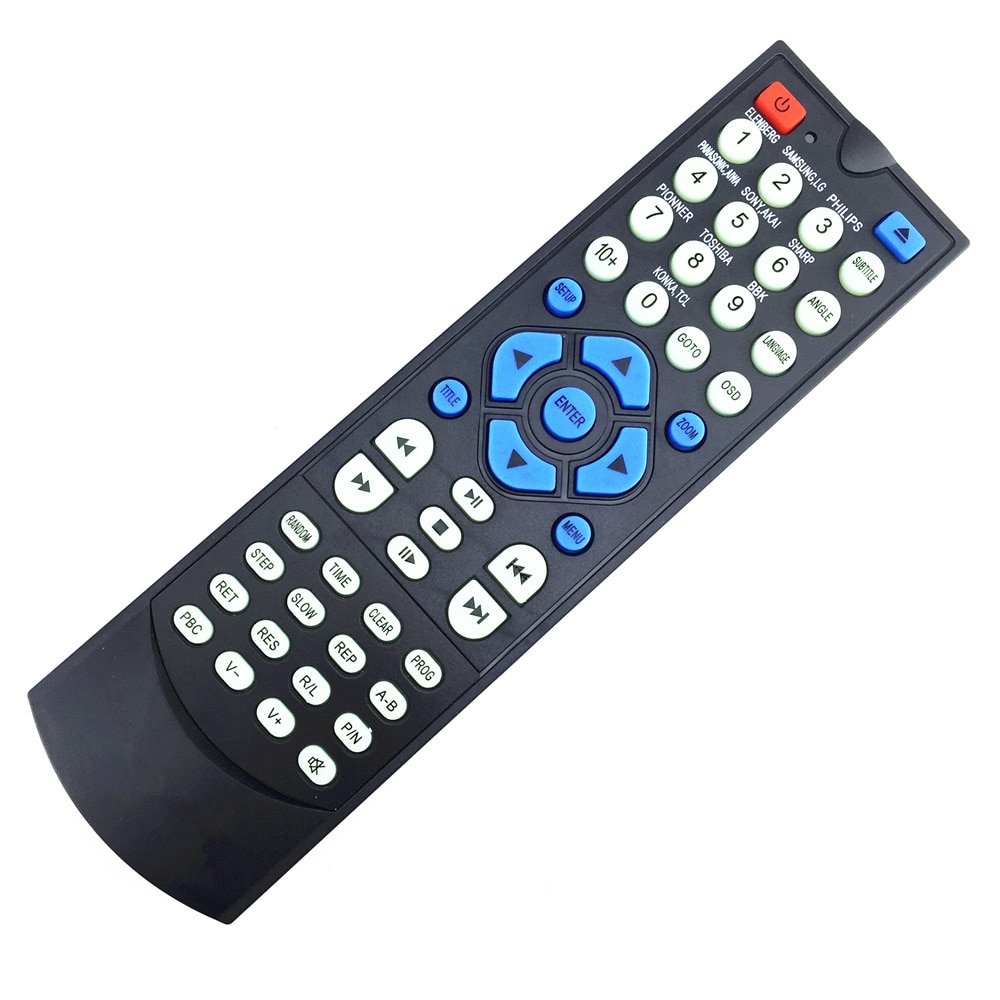 Universal DVD VCD télé mande utilisation pour LRIPL LUMATRON MASTAR MEC MECK MILLENIUA MP4 MPEG4 NEC NIPPON