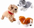 Le Jardin Pekinois Charmant sons De Contr´le Du son Interactive Pets Robot Bark Stand Walk électronique Jouets Chien Pour Enfants Bébé Cadeaux Q