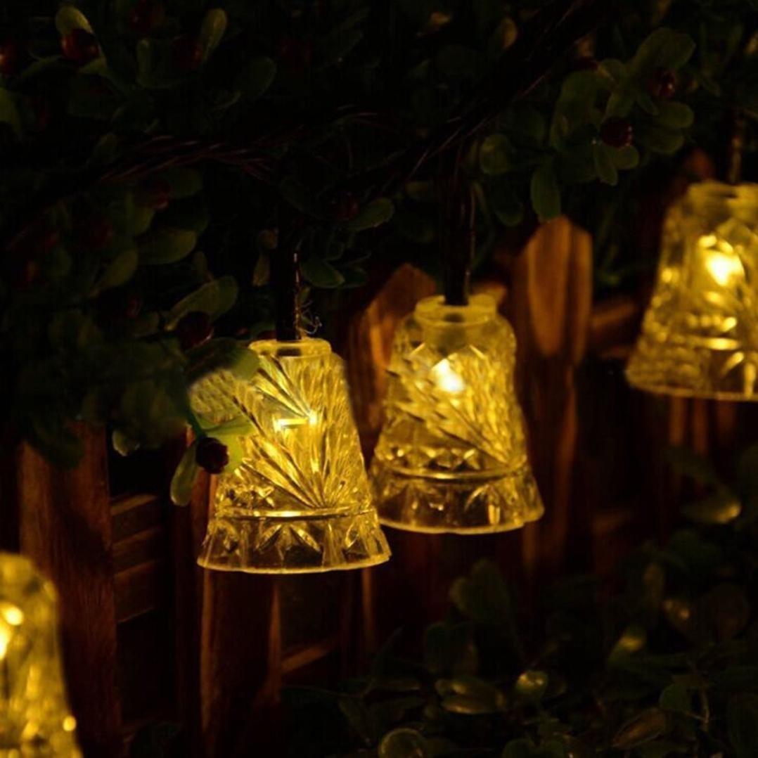 Le Jardin Suspendu Nouveau Acheter Cha Ne De No L Lumi¨re 20 Led Lampes solaires étanches En Plein Air Cloches Fée Jardin Arbre Cloche Nouvel An Jardin Décoration En Gros