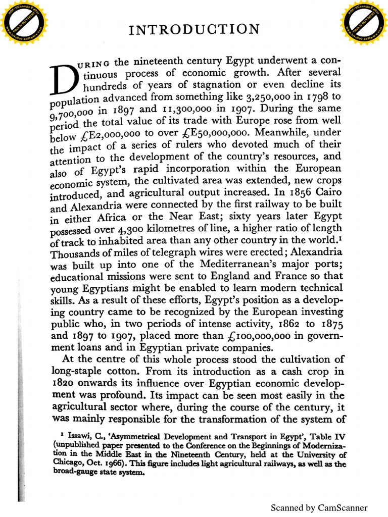 Marc De Café Jardin Élégant Roger Owen Cotton and the Egyptian Economy Egypt