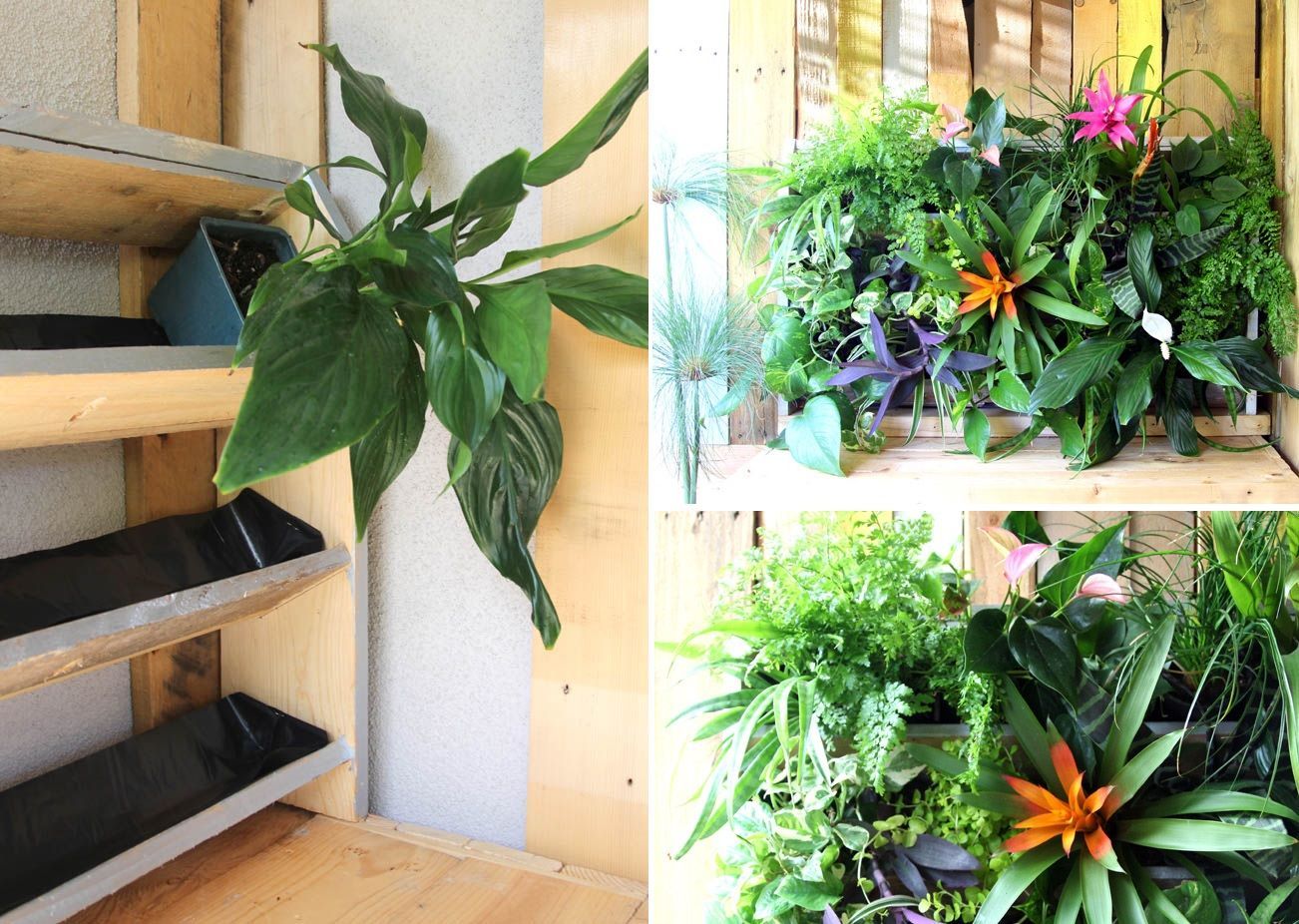 jardiniere palette a plusieurs etages a faire soi meme diy projet deco exterieure plantes decoratives