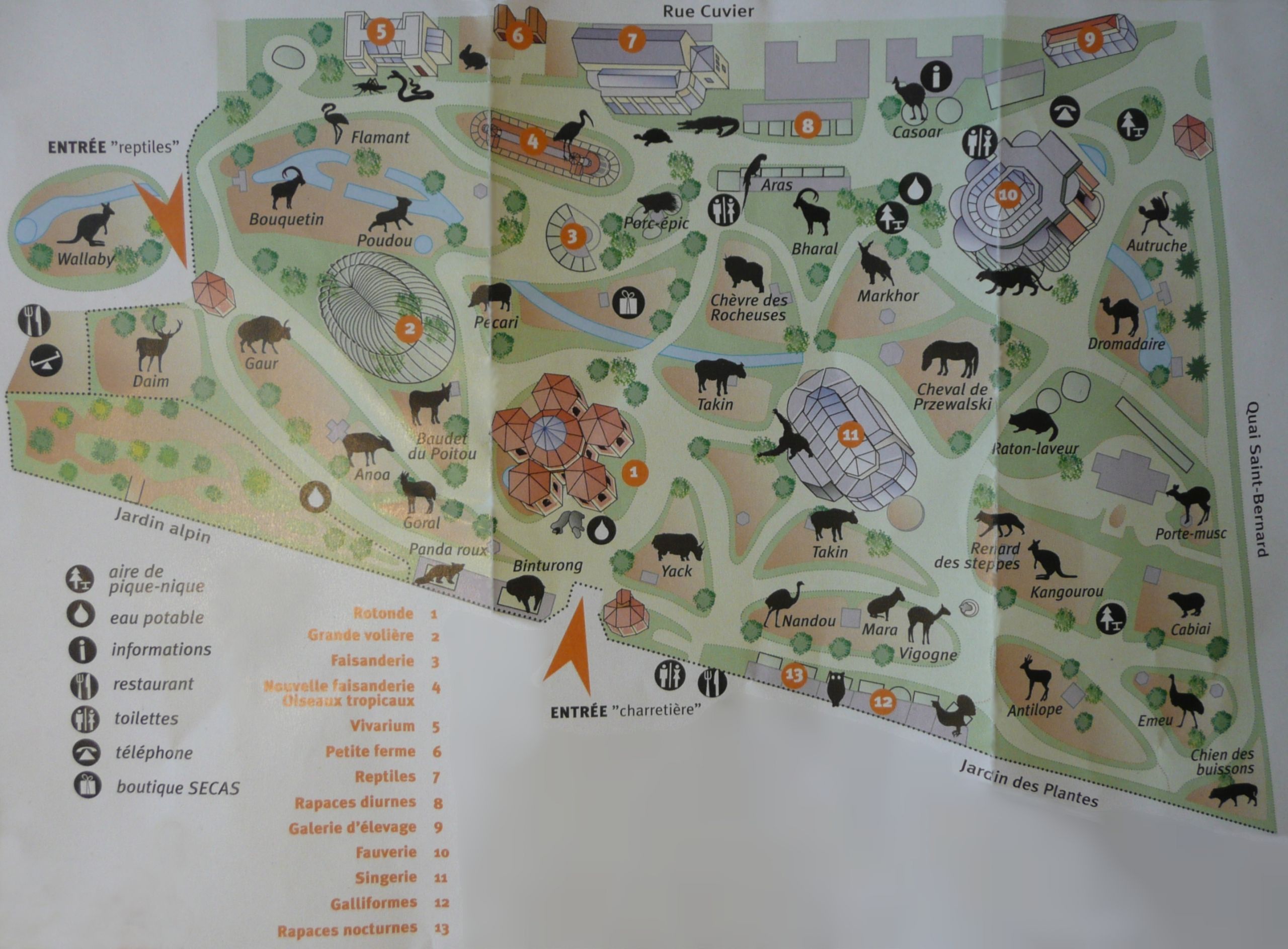 Plan ménagerie du Jardin des Plantes by Line1