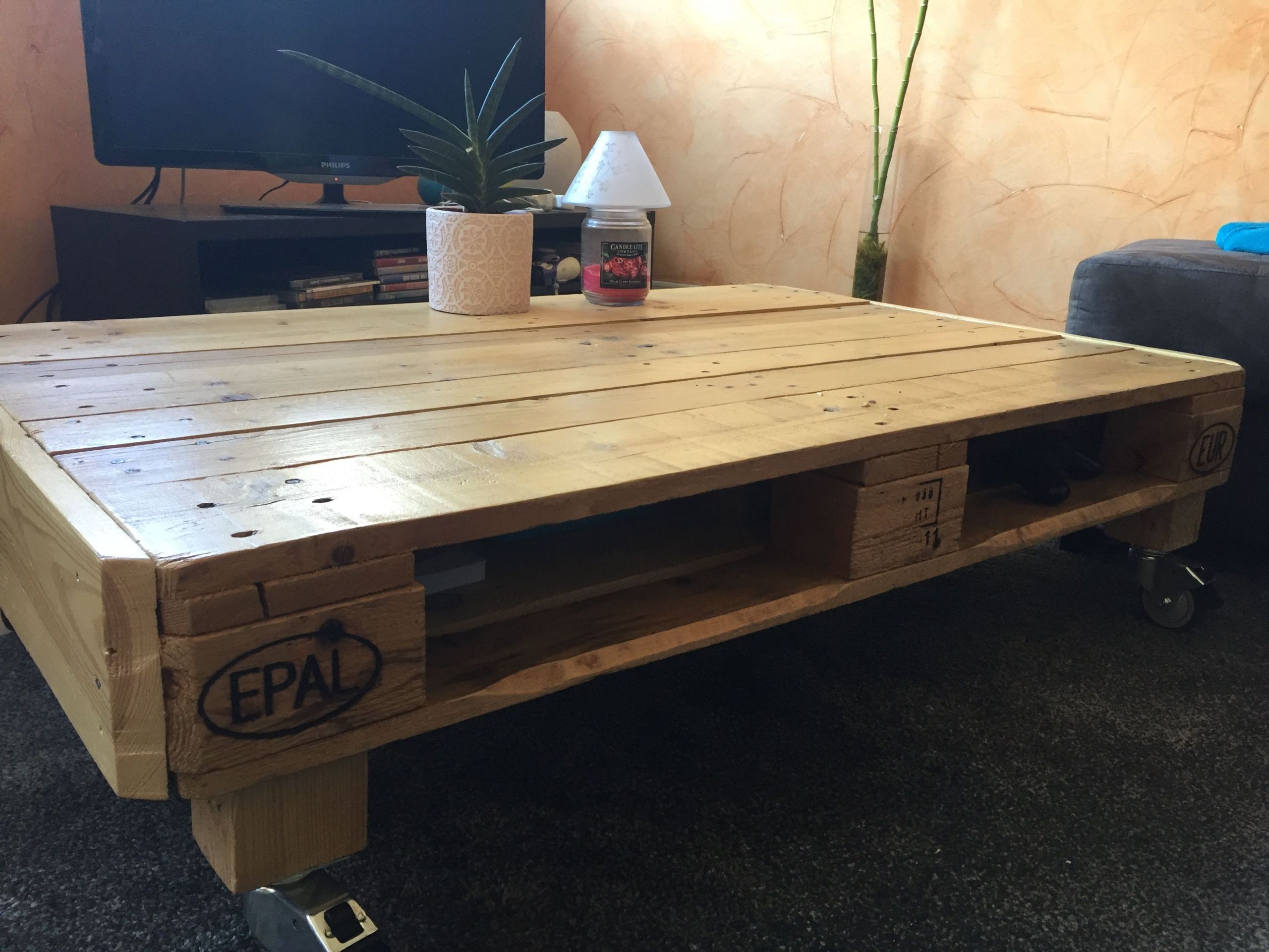Meuble Palette Luxe Table Basse Palettes Roulettes