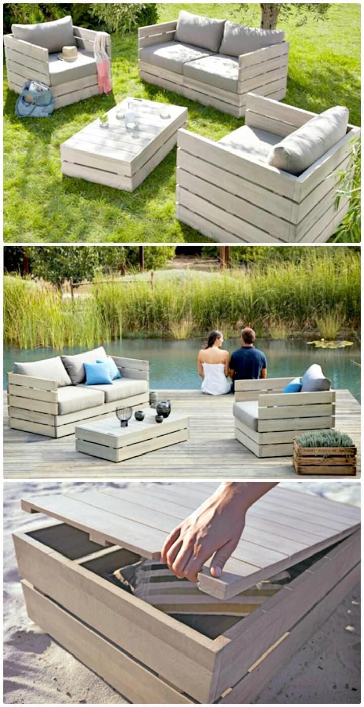 Meubles De Jardin En Palette Génial Pallet Furniture for Garden 54 Diy Garden Furniture Ideas