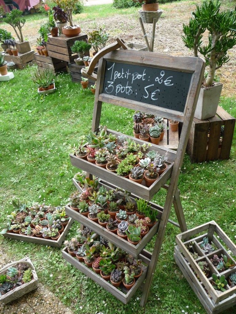 Modele De Jardin Charmant Petites étag¨res Pour Un Maximum De Plantes Sur Un Minimum