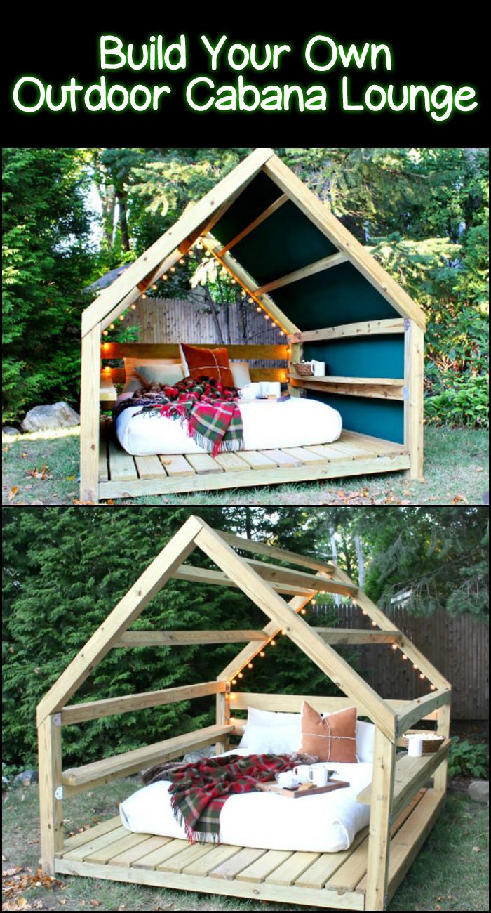 Mon Chalet De Jardin Génial Build Your Own Cozy Outdoor Cabana Lounge