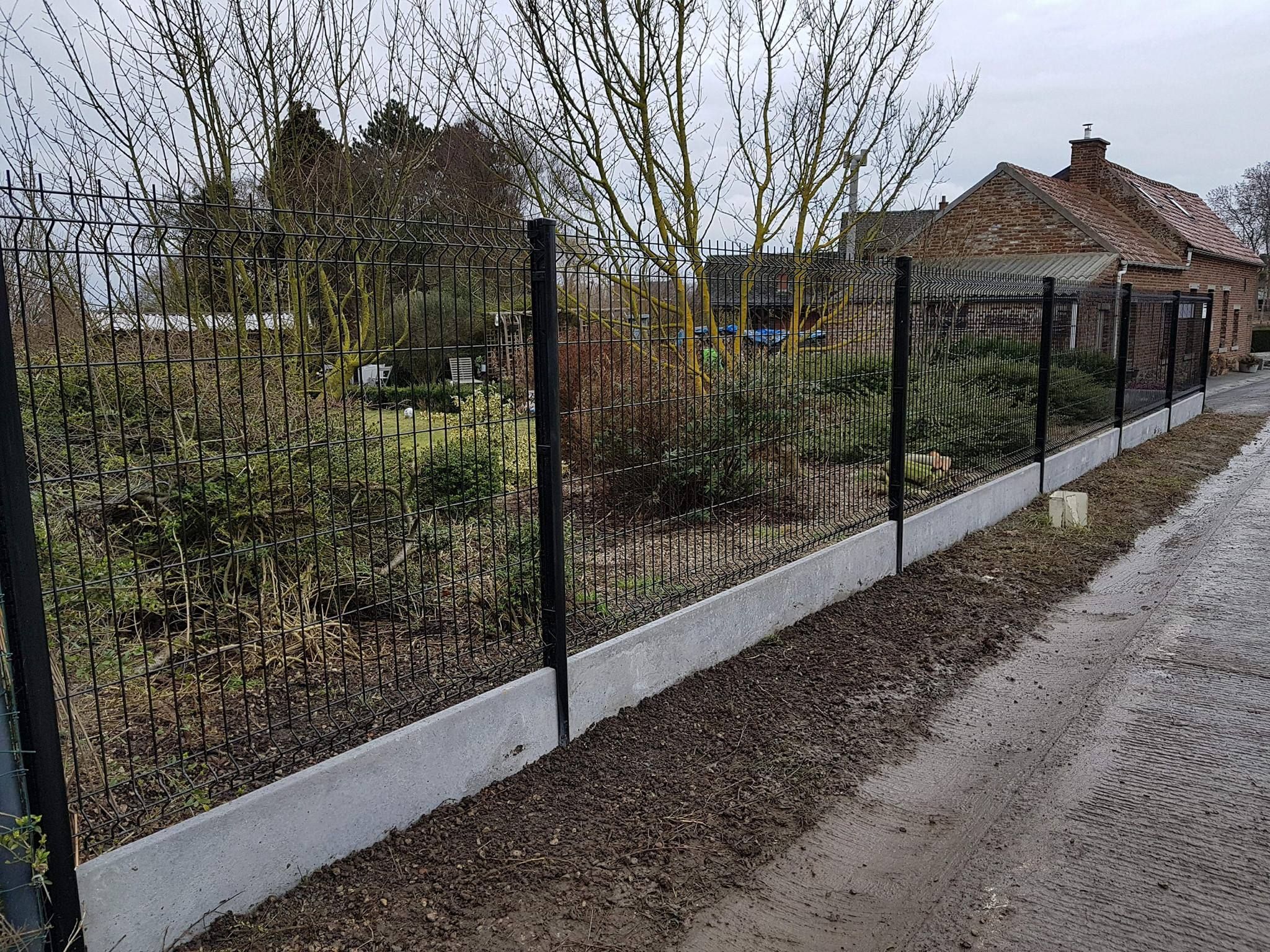 Panneau Brise Vue Nouveau Pose D Une Cl´ture En Panneau Rigide Avec Une Plaques De