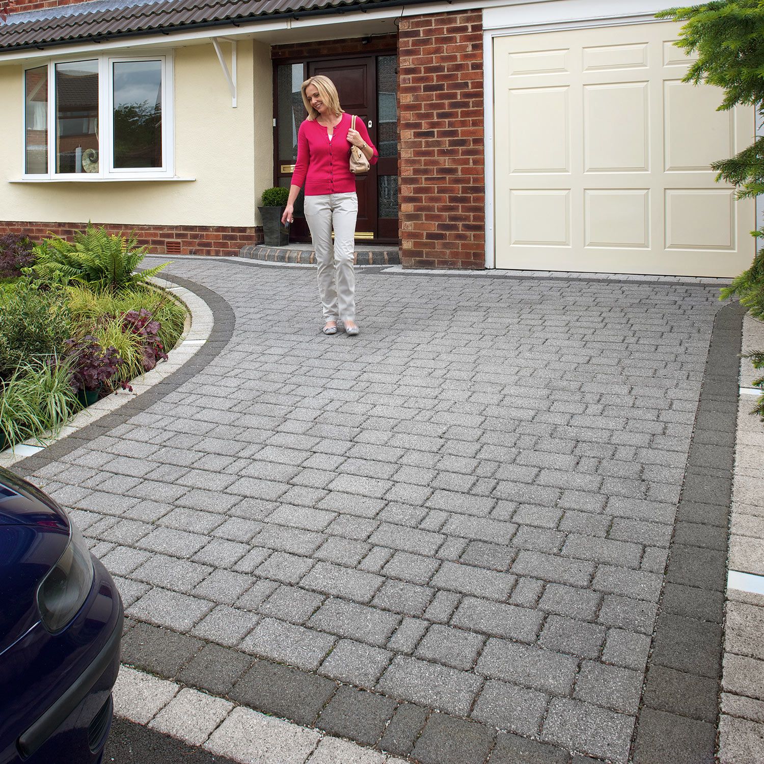 Pave Jardin Beau Drivesett Argent Priora