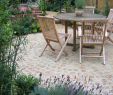 Pave Jardin Beau Traditional Courtyard Garden with Cobbles and Lavender