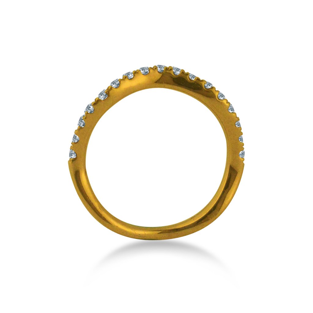 Pave Jardin Élégant Perfect Love Diamond Ring 10k Gold