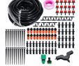 Pelouse Jardin Beau Kit Irrigation Goutte   Goutte 15m Tuyau 20pcs Buse Outil