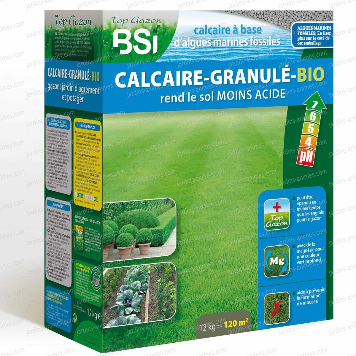 Pelouse Jardin Frais Calcaire En Granul© 12kg Amendement Des Pelouses