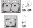 Pergola Alu Brico Depot Beau Elkay Pergola All In One Drop In Stainless Steel 33 In 4 Hole Double Bowl Kitchen Sink with Bar Sink Faucets and Drains