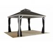 Pergola Aluminium En Kit Brico Depot Charmant sojag 10 Ft X 10 Ft Messina Gazebo In Beige 500