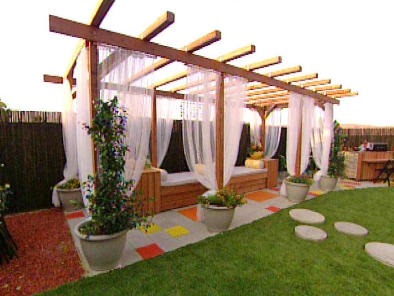 build a pergola for deck or patio hgtv outdoor patio and backyard