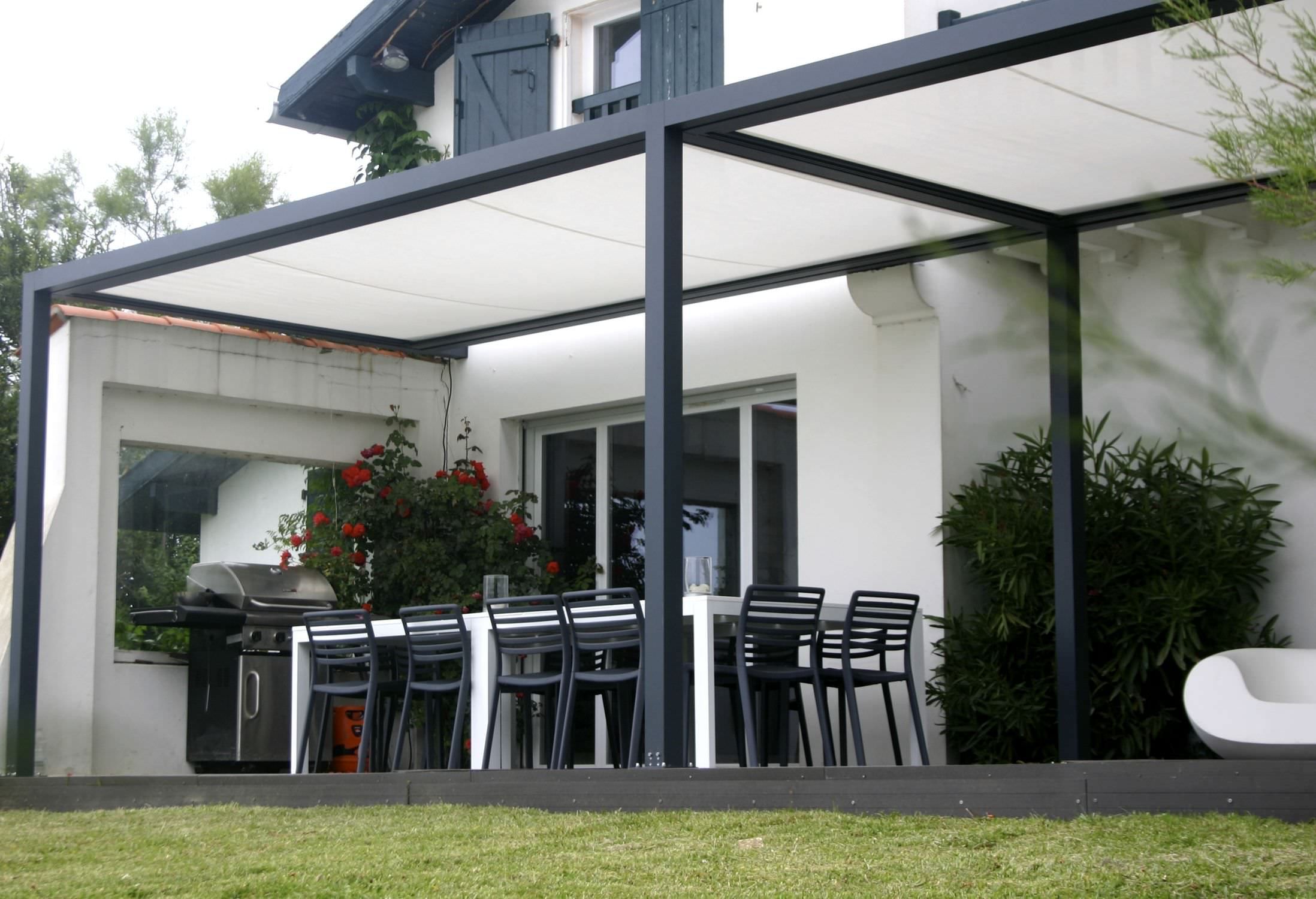 Pergola Brico Depot Unique Self Supporting Pergola Aluminium Pvc Fabric Sliding