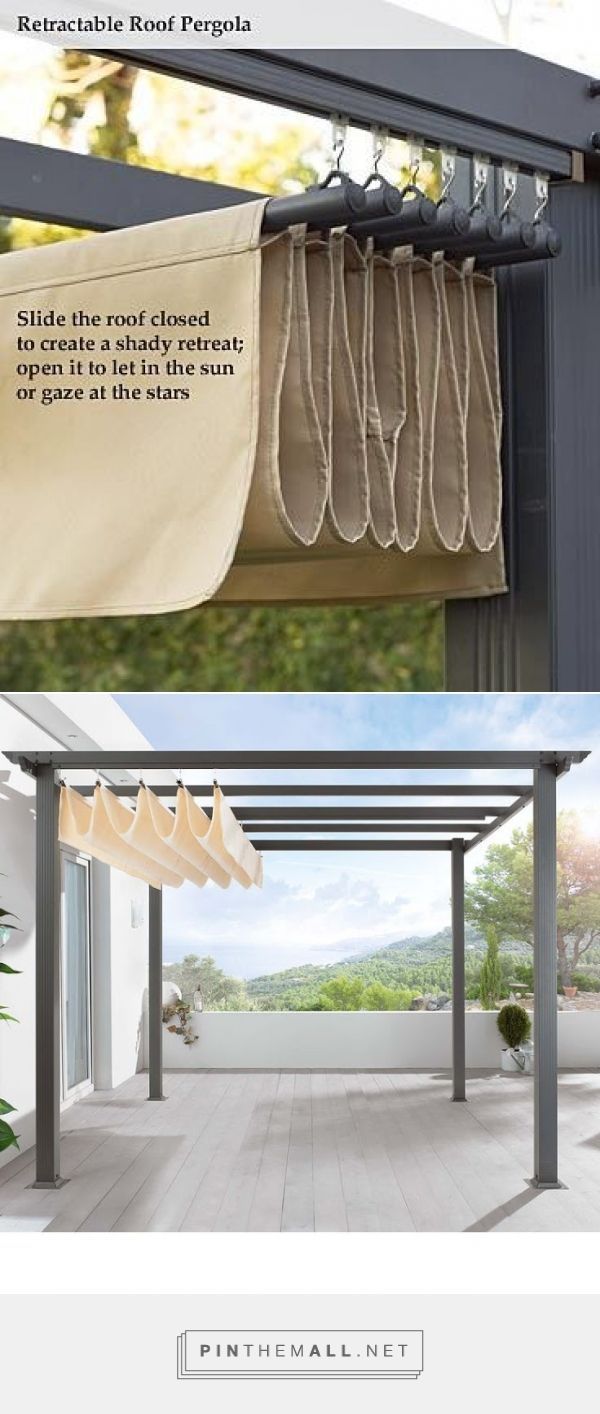 Pergola Brico Inspirant Diy Pergola Retractable Roof Shade Slide the Roof Closed to