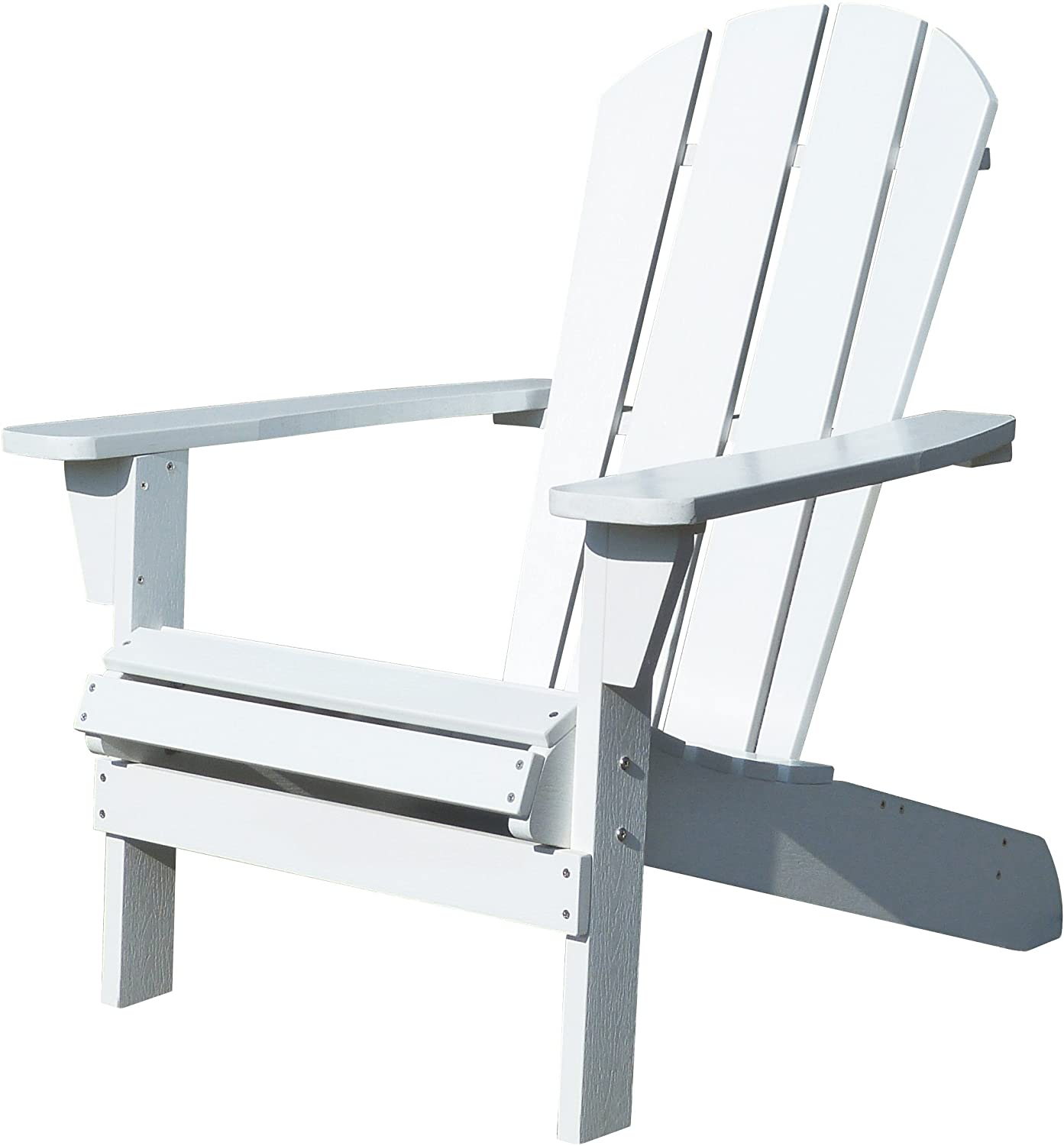 Plan Fauteuil Adirondack Beau northbeam Faux Wood Foldable Relaxed Adirondack Chair Outdoor Garden Lawn Deck Chair White