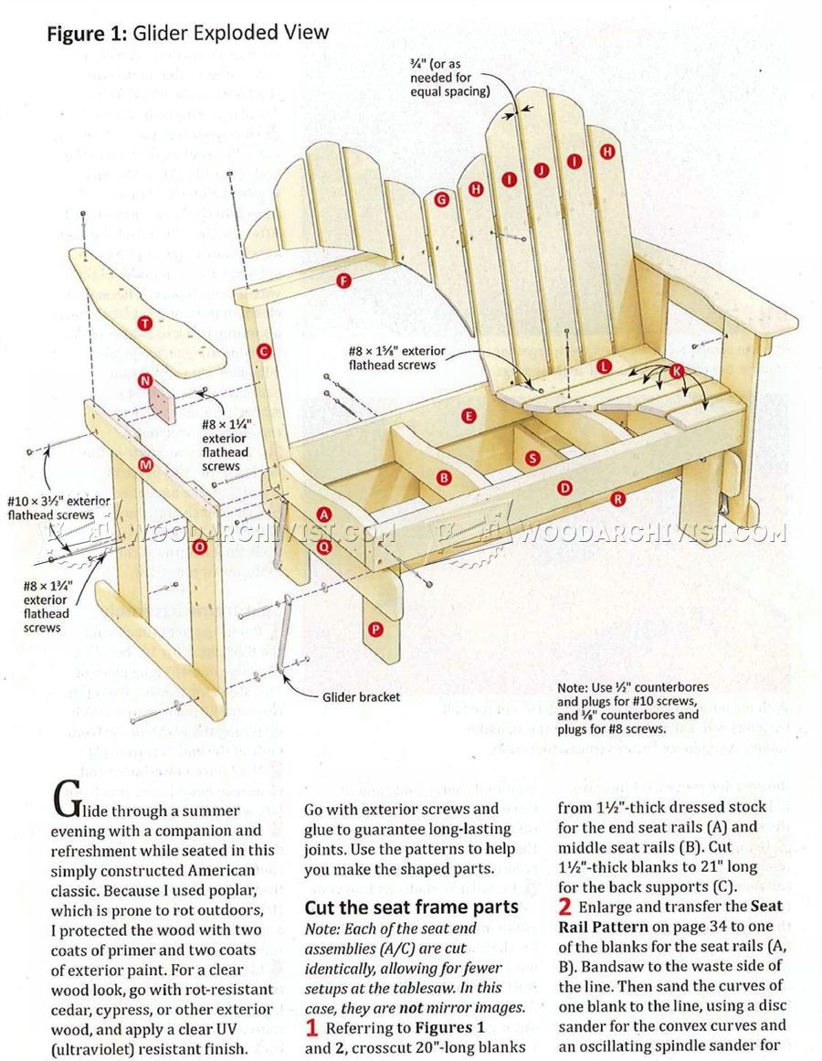 Plan Fauteuil Adirondack Nouveau Adirondack Glider Chair Plans Chairs Model