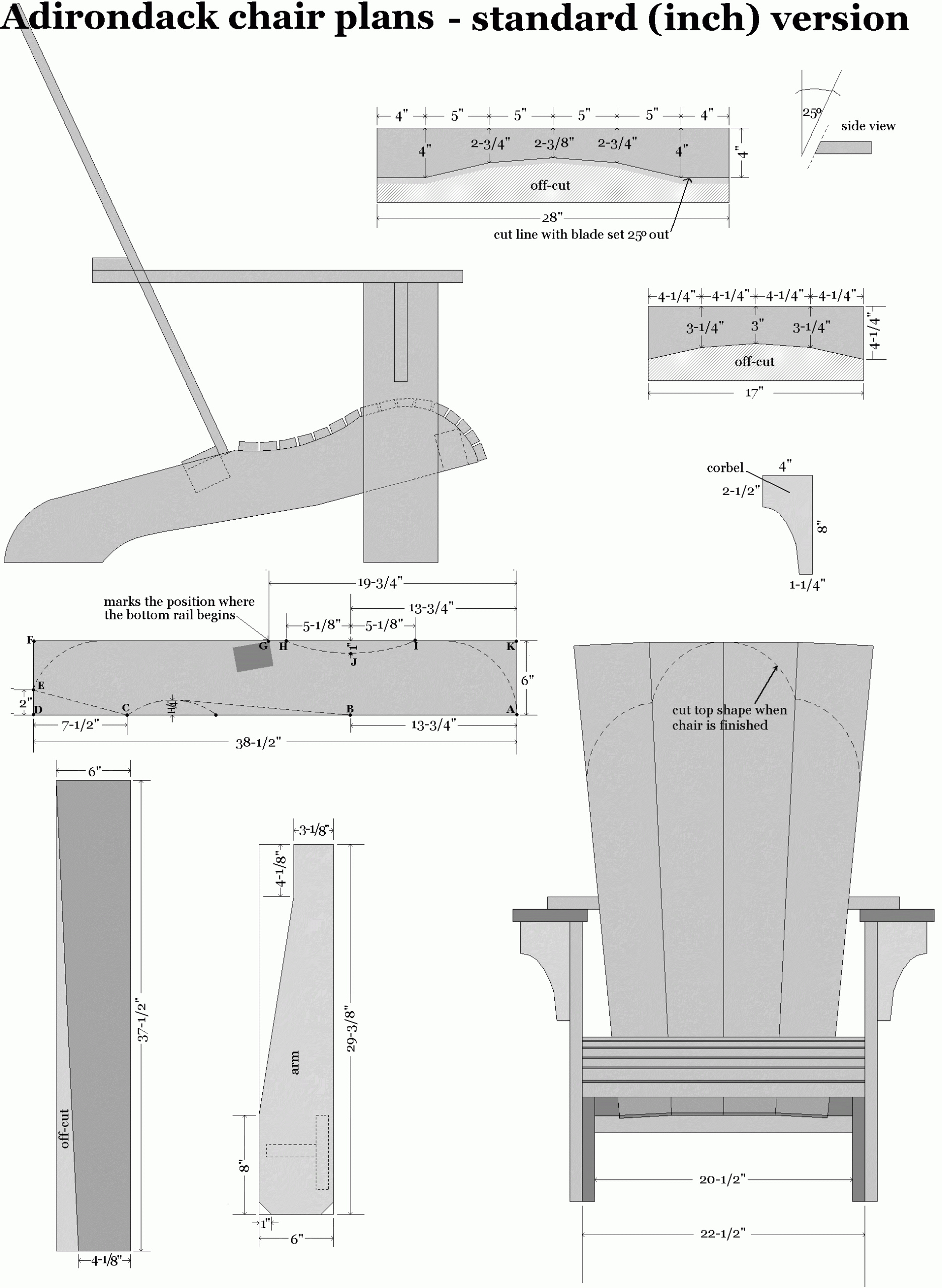 Plan Fauteuil Adirondack Unique How to Build A Cape Cod Chair