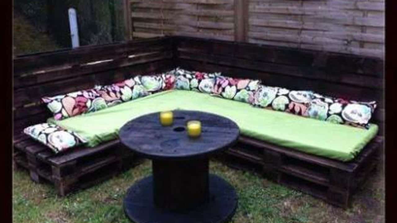 Plan Salon De Jardin En Palette Pdf Génial Garden Pallet Corner sofa Salon De Jardin En Palettes