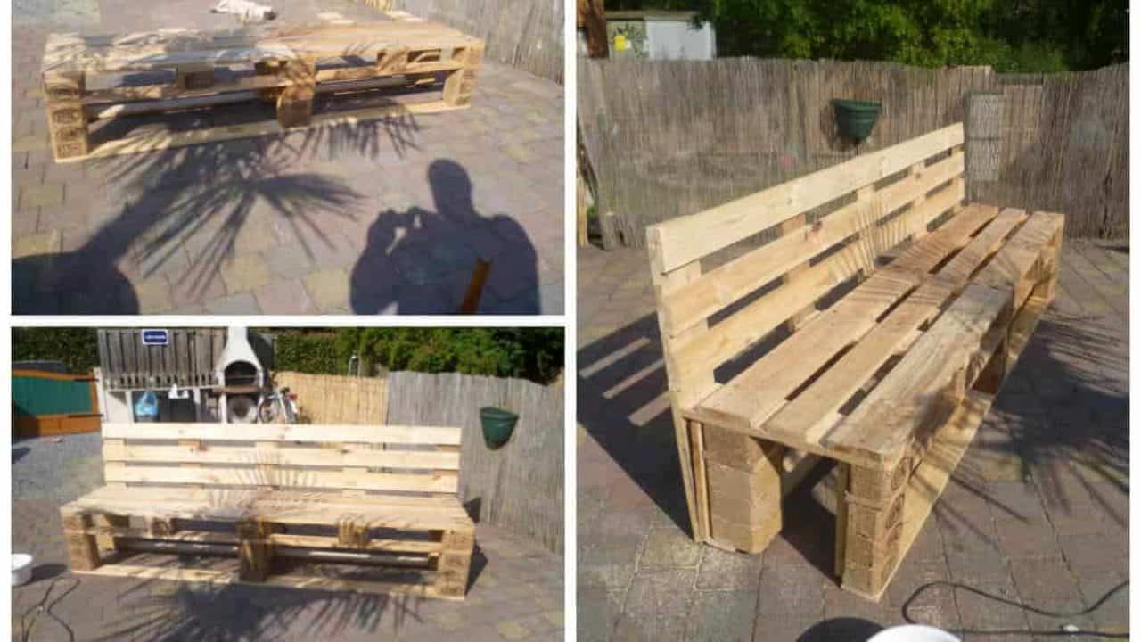 Plan Salon De Jardin En Palette Pdf Luxe Pallets Garden Bench Banc De Jardin En Palettes • 1001 Pallets