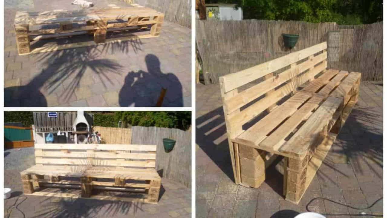 1001pallets pallets garden bench banc de jardin en palettes