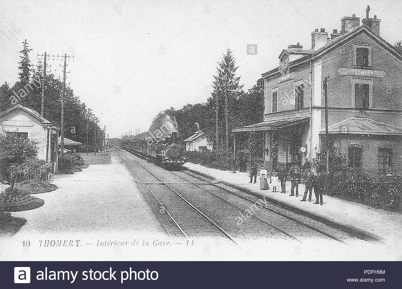 138 gare de thomery carte postale 1 PDFH9M