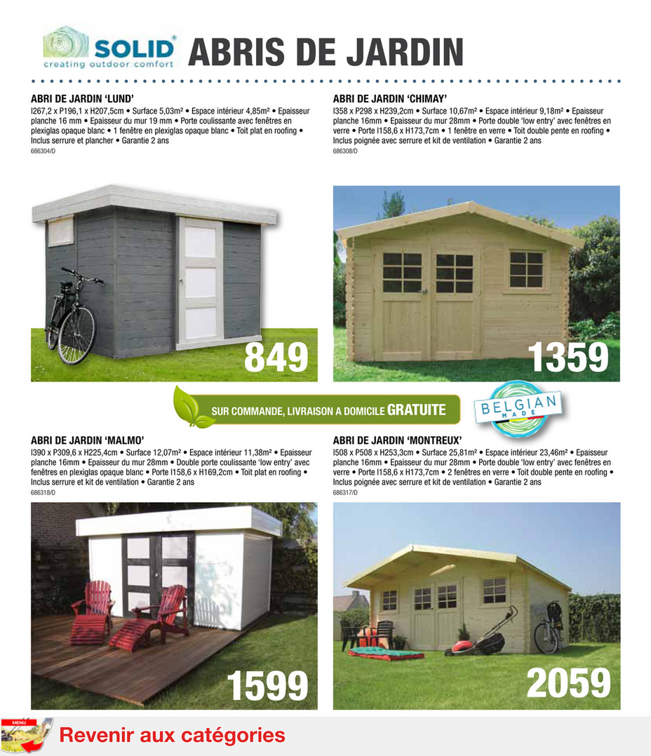 Porte Abri De Jardin Coulissante Beau Handyhome Catalogue Jardin 2017 Page 30 31 Created with