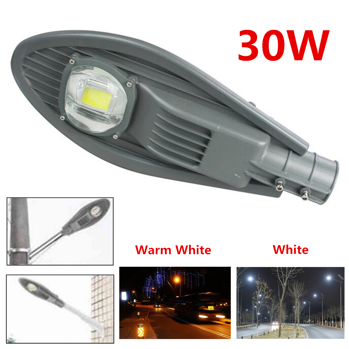 Poser Des Bordures De Jardin Beau Gris 30w Led Rue Lumi¨re Extérieure Imperméable  L Eau