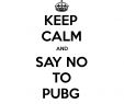 Prêter son Jardin Unique Keep Calm and Say No to Pubg