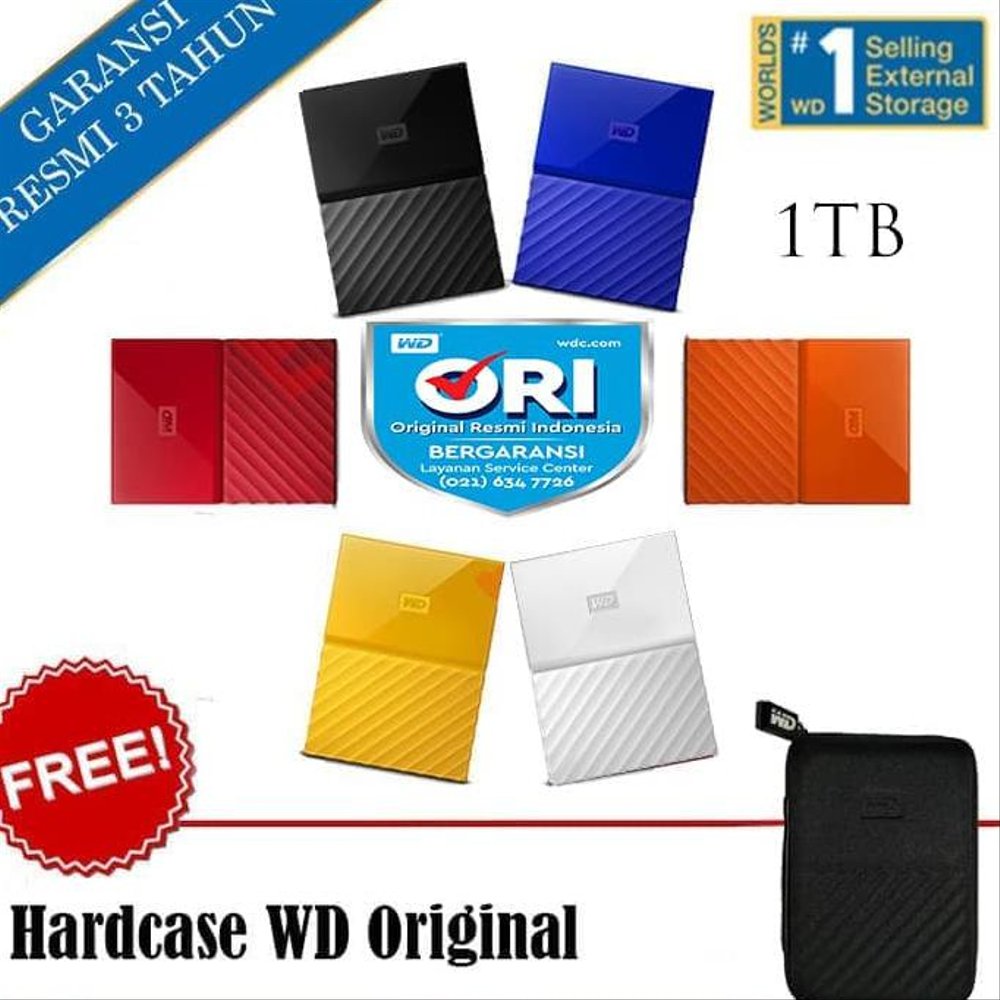 HIGH QUALITY WD My Passport 1TB HD HDD Hardisk Eksternal E