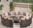 Salon De Jardin En Osier Best Of Newton 10pc Wicker Patio Lounge Set Dark Brown with Taupe