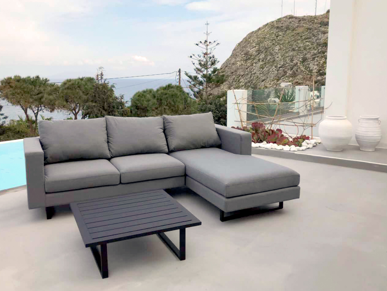 outdoor stoff lounge grau