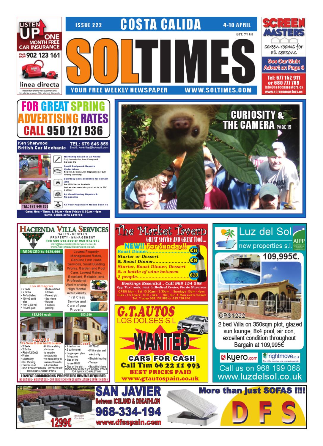 Salon De Jardin Lidl Génial sol Times Newspaper issue 222 Costa Calida Edition by Nigel