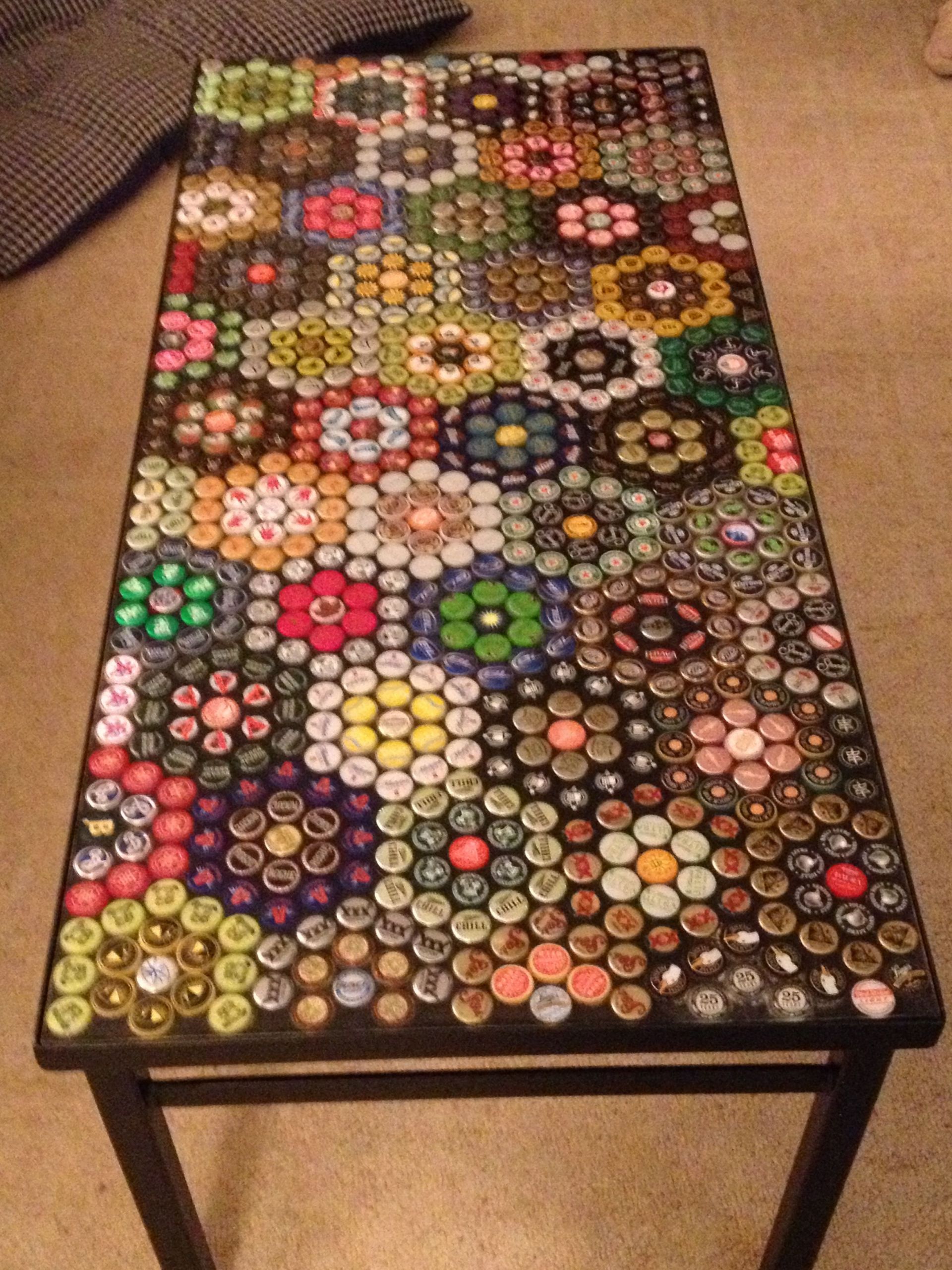 Salon De Jardin Occasion Génial Our Bottle Cap Table Finally Finished