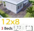 Salon De Jardin Occasion Luxe House Plans 12x8 with 3 Bedrooms Terrace Roof En 2020