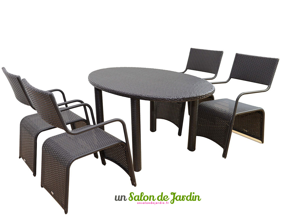 salon de jardin repas en resine pas cher