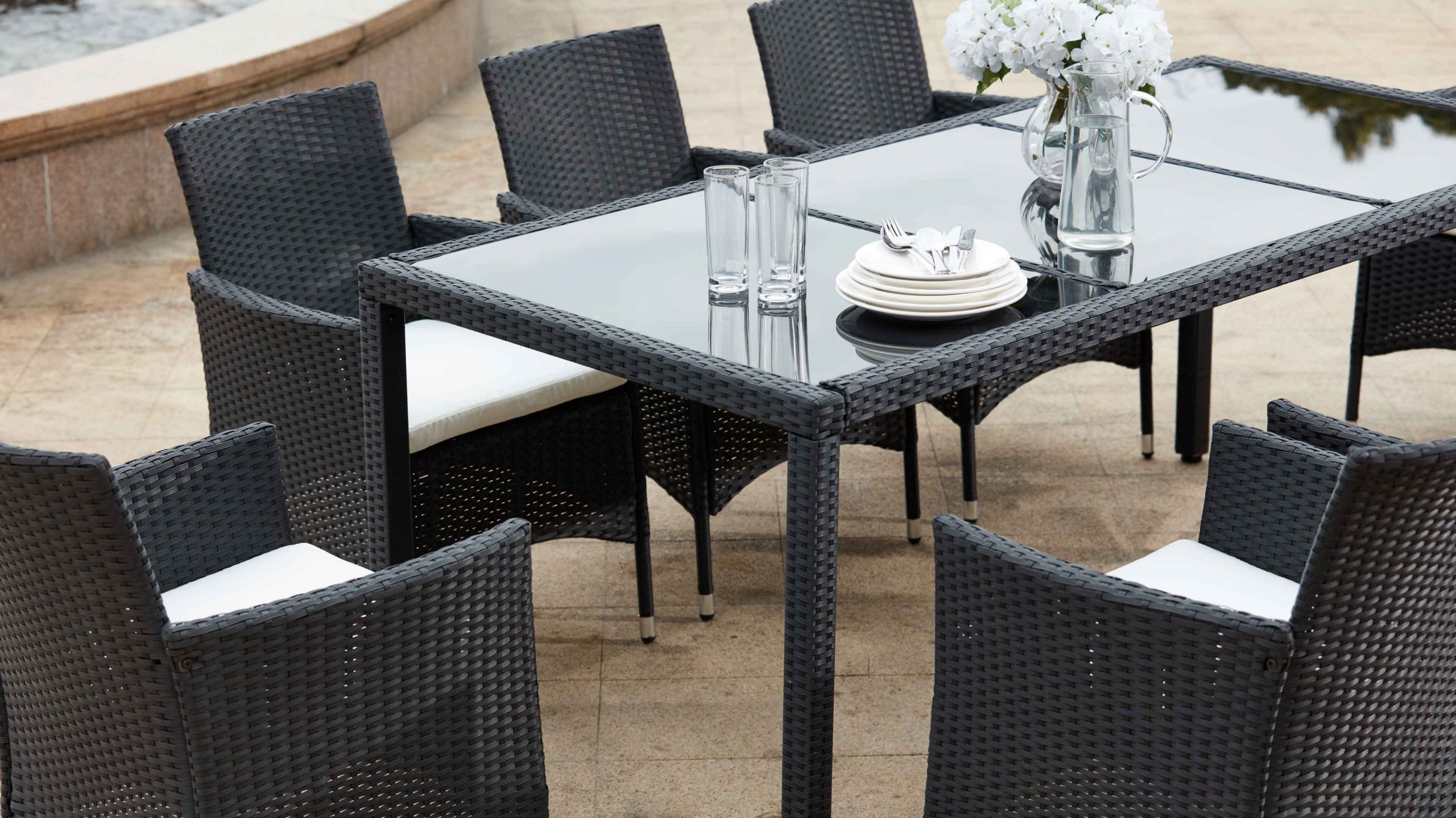 table de jardin en rasine salon de jardin table resine tressee 8 fauteuils of table de jardin en rasine scaled