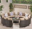 Salon De Jardin Rotin Nouveau Newton 10pc Wicker Patio Lounge Set Dark Brown with Taupe