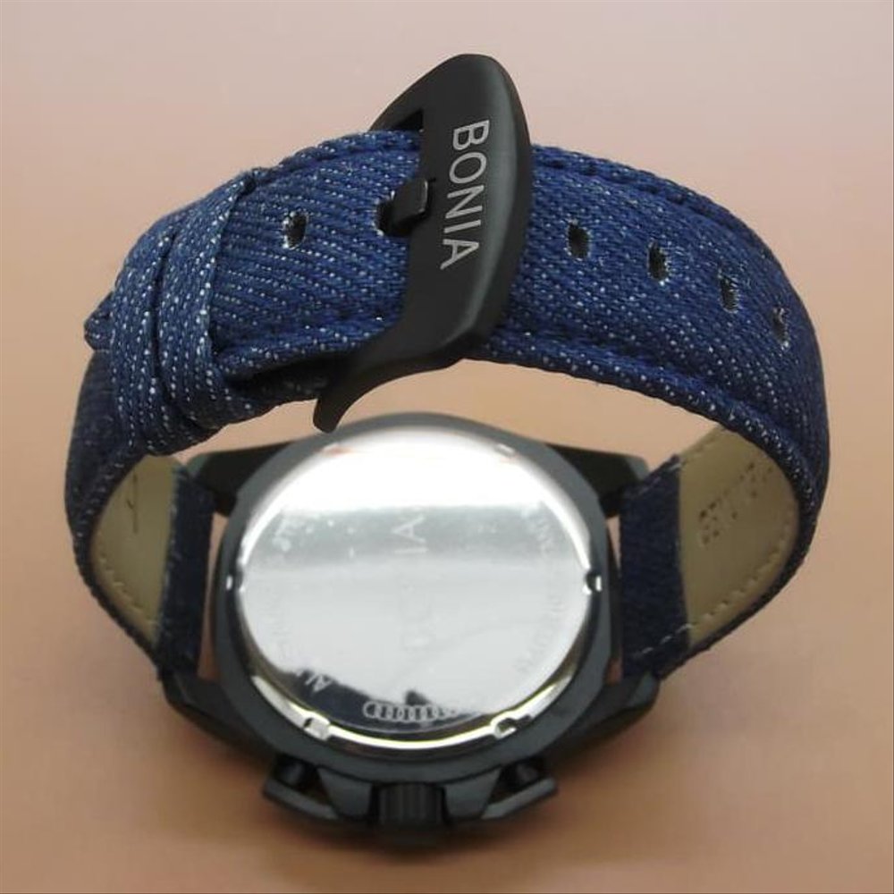 Jam Tangan Pria Bonia Denim Kw Super Blue 089X648X708X766