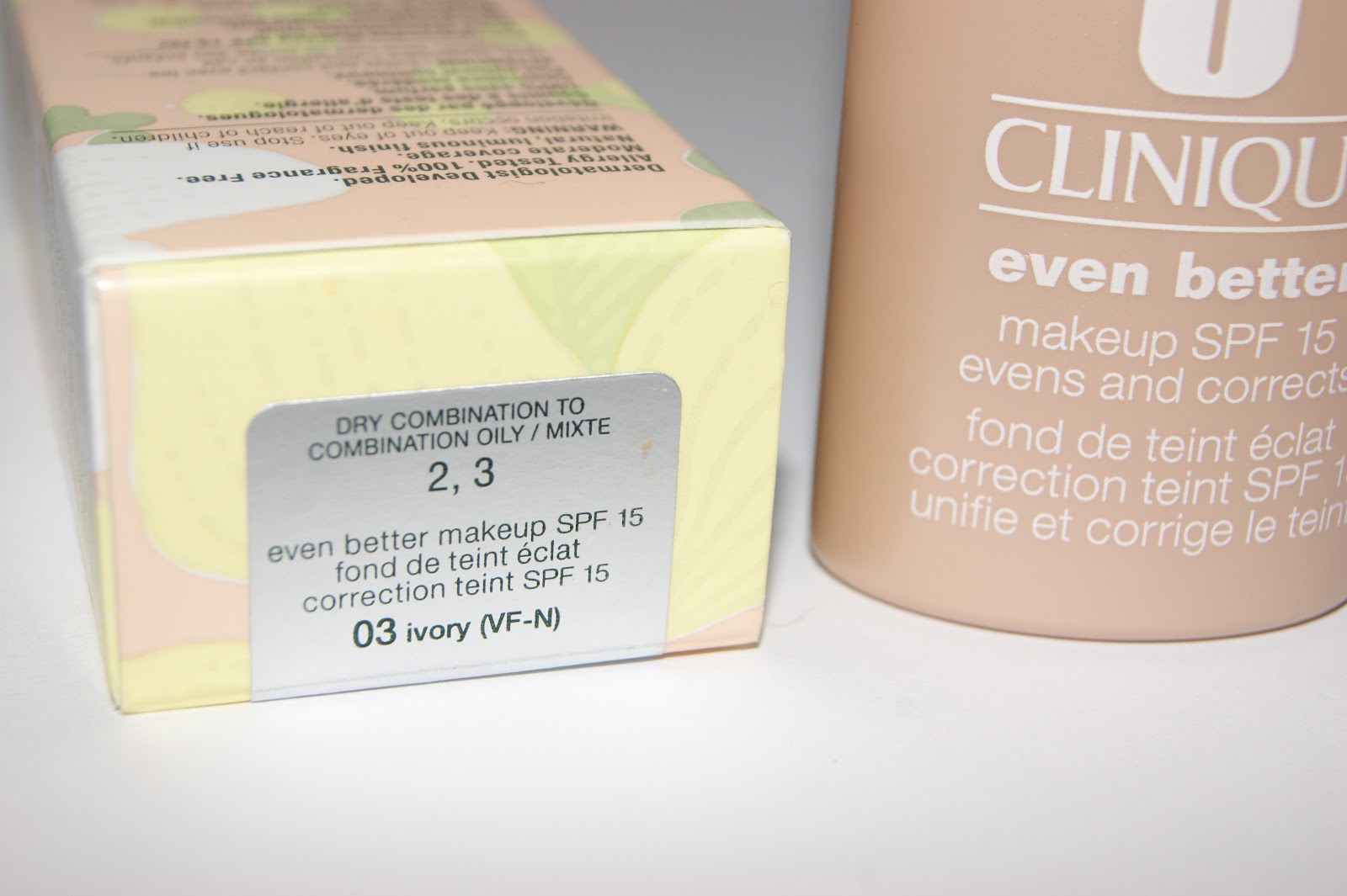 Clinique Even Better Foundation Review Swatches Ivory 03 f JPG