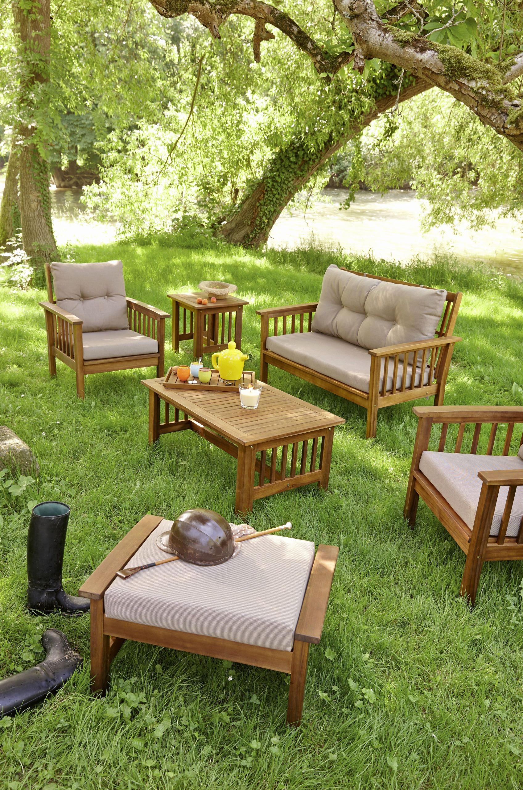 salon de jardin en acacia inspirant table et banc pour terrasse de salon de jardin en acacia scaled