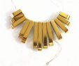 Salon Jardin Teck Nouveau à gold Color Hematite Pendant Stone Diy Necklace 10 29x4mm