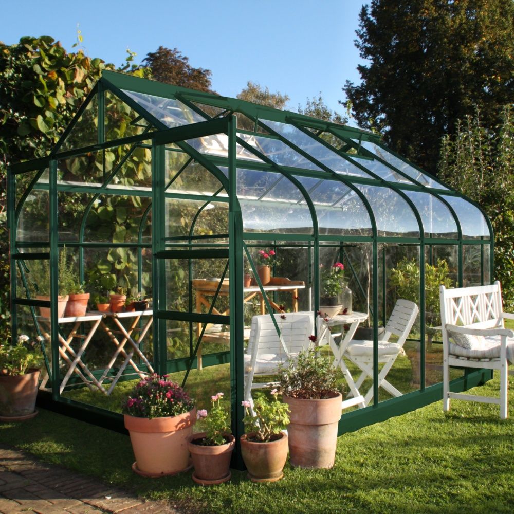 Serre De Jardin En Verre Belgique Unique Serre En Verre Trempé Supreme Vert 8 1 M² Halls