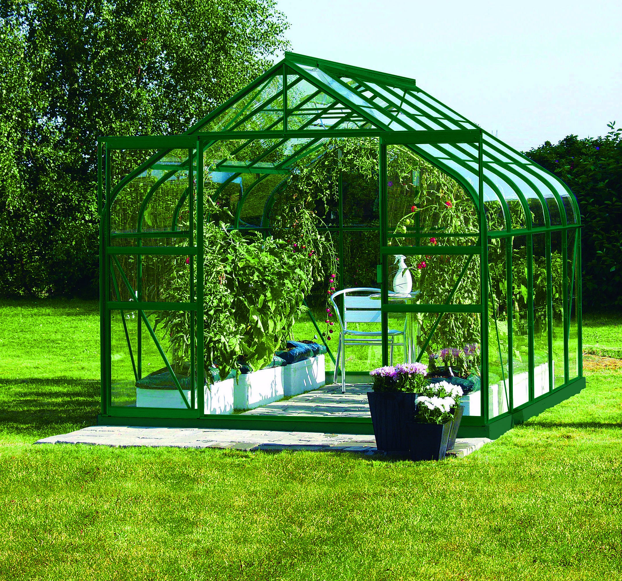 Serre De Jardin En Verre Leroy Merlin Beau Serre De Jardin En Verre Trempé 3 Mm Lams Aloe Diana 8300 Vert 8 25 M²