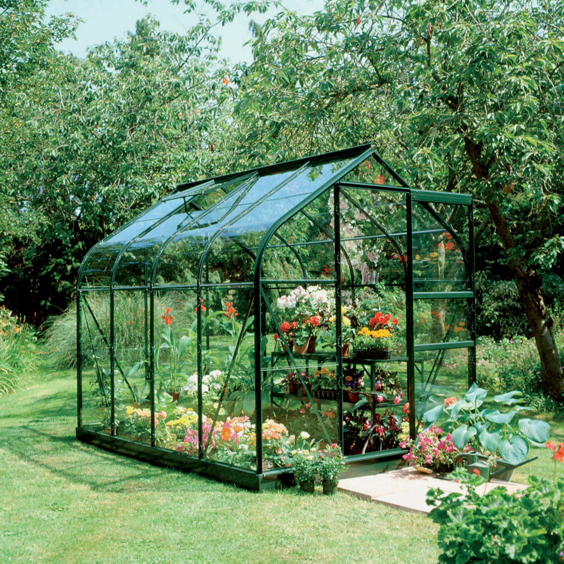Serre De Jardin Polycarbonate Beau Green B&q 6×8 toughened Safety Glass Greenhouse