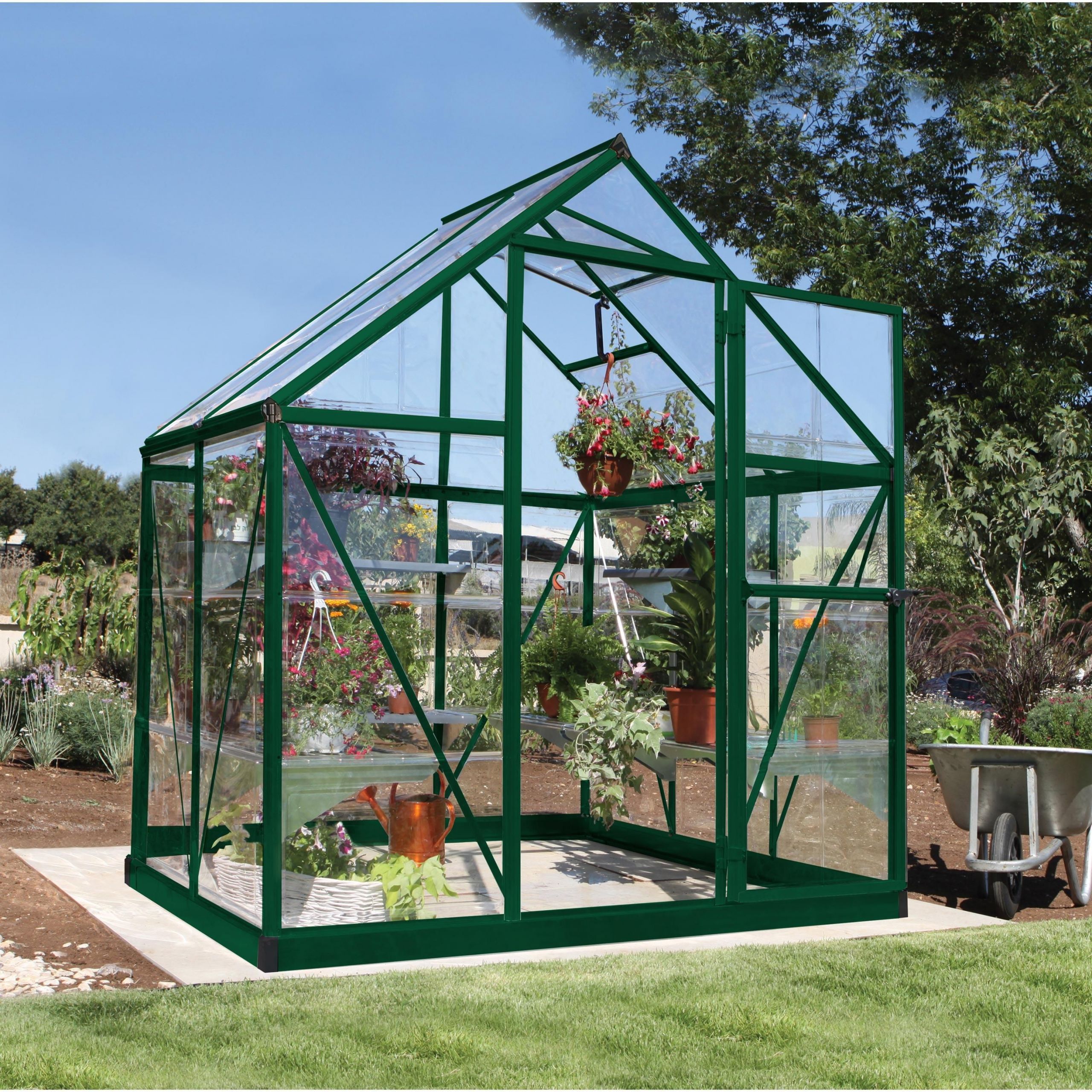 Serre De Jardin Polycarbonate Frais Serre De Jardin Verte Harmony 2 3 M² Aluminium Et